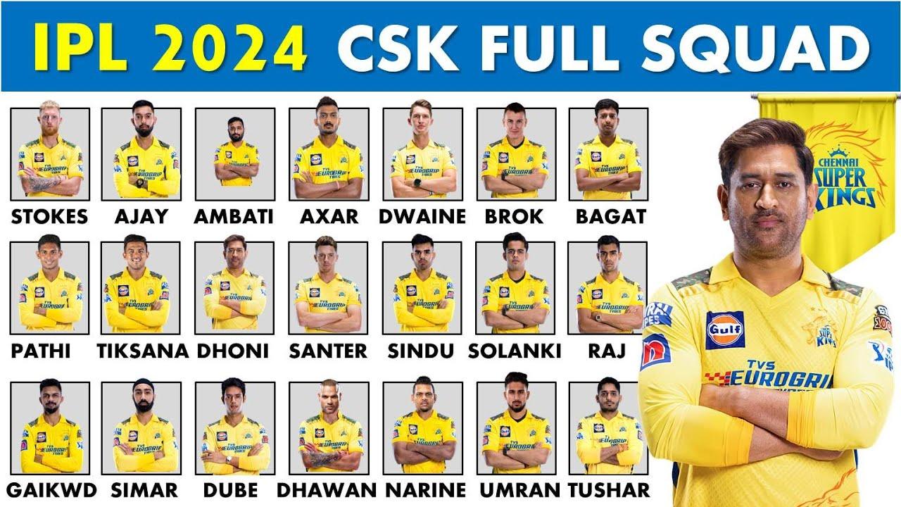 Chennai Super Kings Team 2024