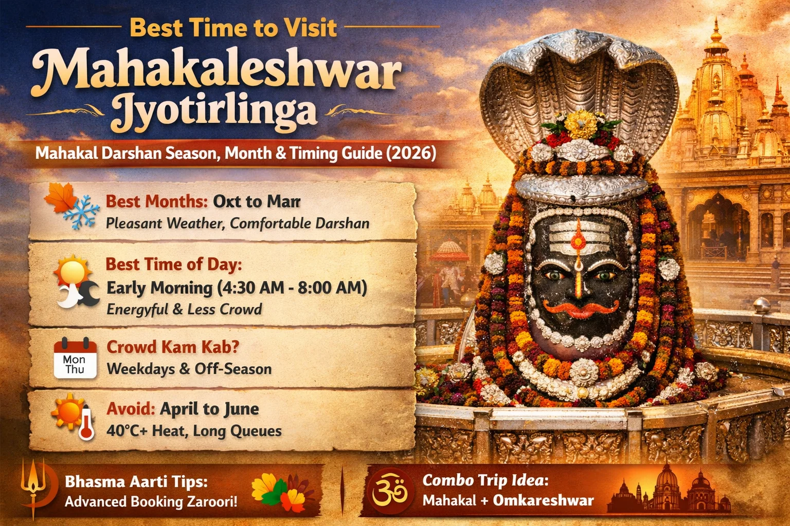 Complete Ujjain Mahakal Tourist Guide 2026: Darshan, Timings, Travel Tips & Nearby Attractions